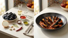 Mejillones en salsa picante: al vapor y con jitomate, listos en minutos para botanear