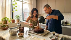 Torta bombón sin harina: chocolate intenso con dulce de leche para el 14 de febrero